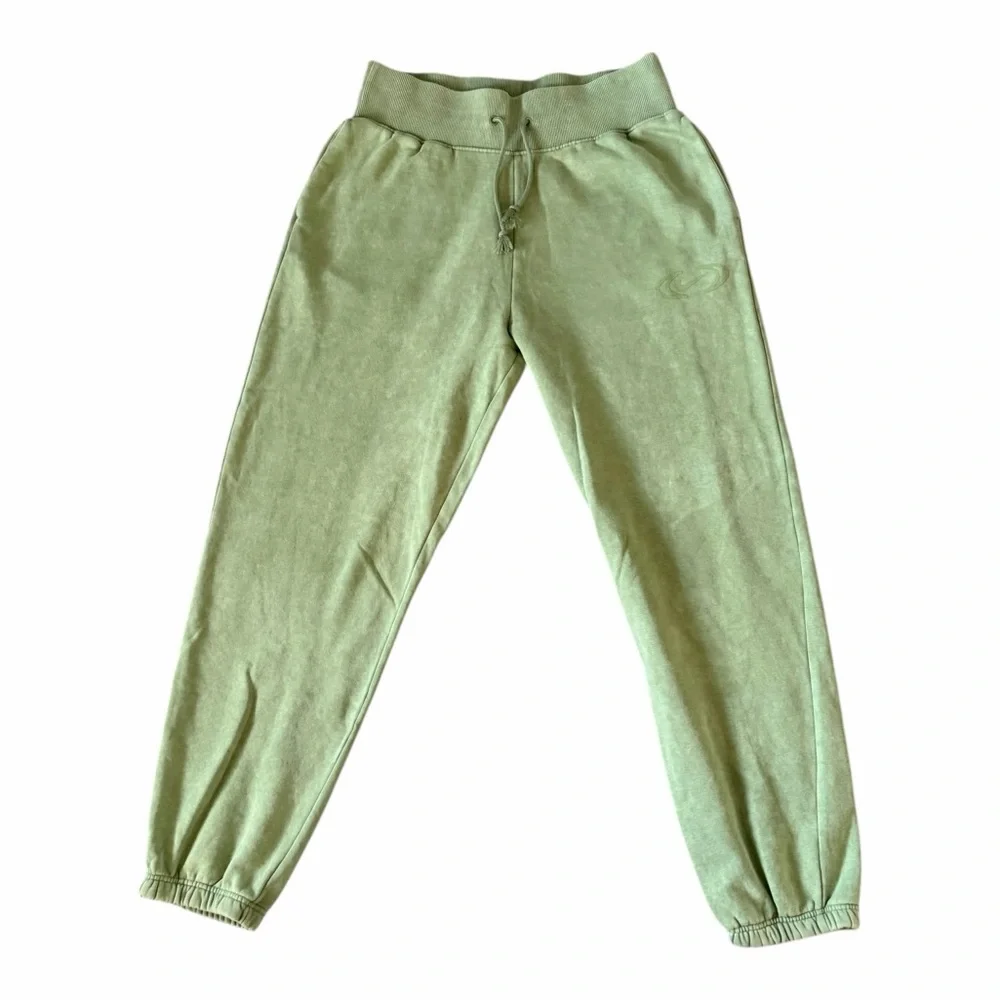 Nike Phoenix Fleece Joggers Washed‎ Green High Rise Sweatpants Size S Womens